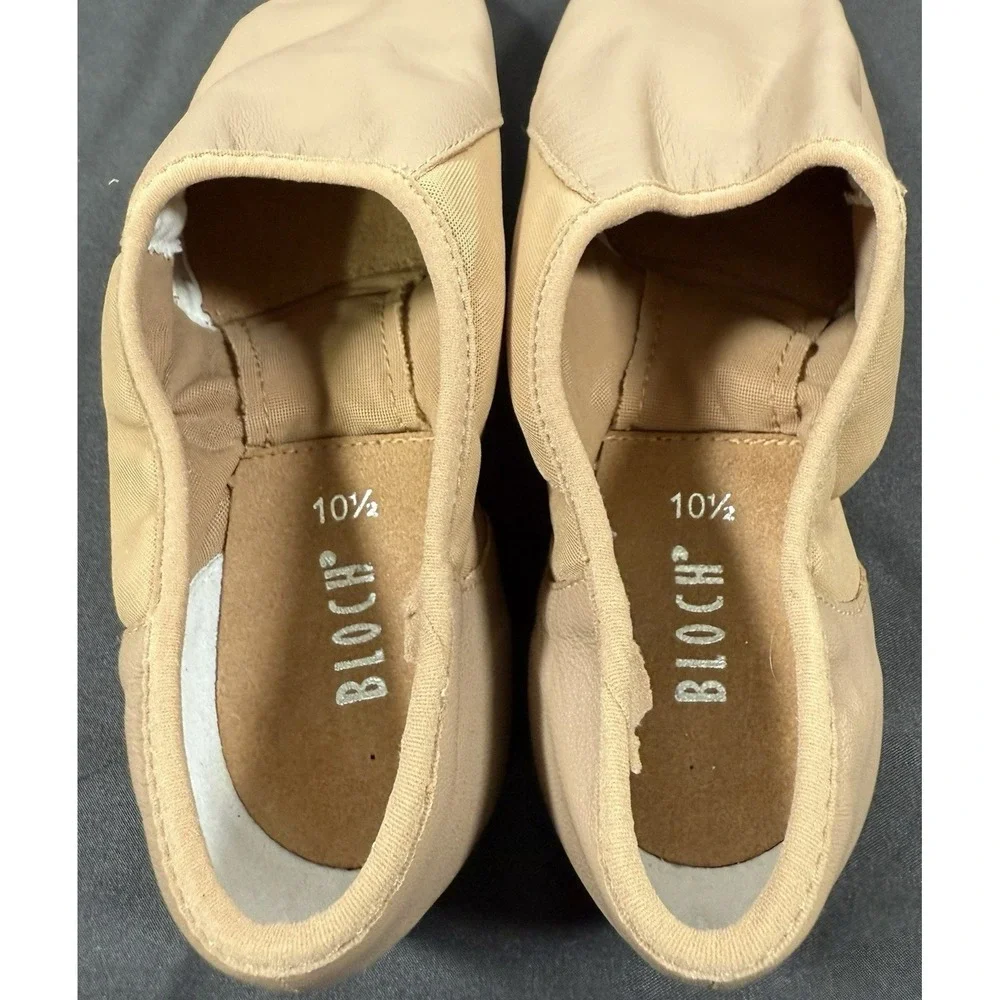 Bloch Neo Flex Jazz Shoes Unisex Adult 10.5 Tan Leather Slip On S0495L